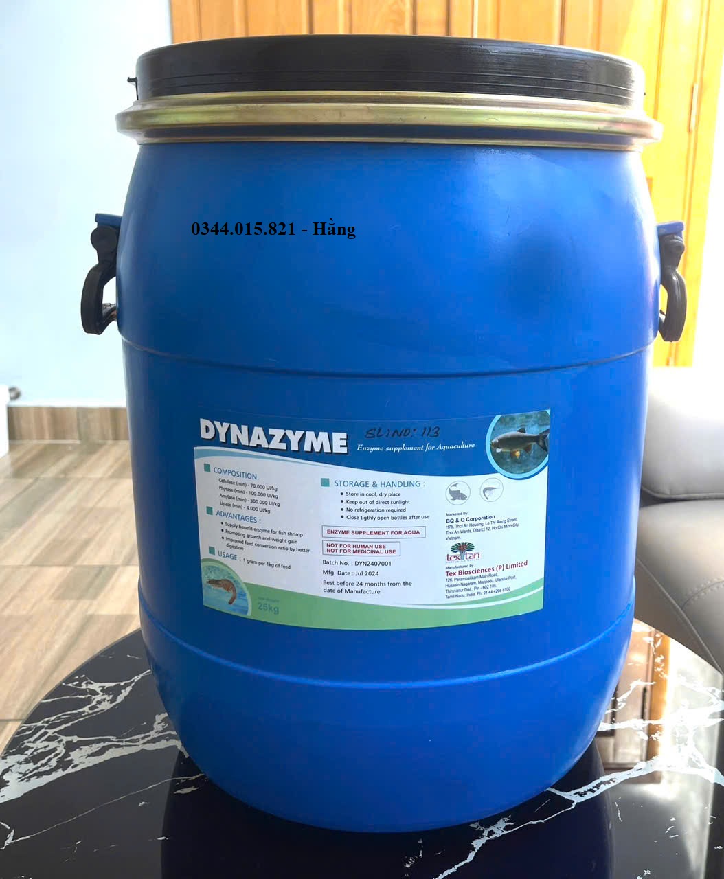 Enzyme tăng trọng Dynazyme, enzyme tiêu hóa dùng trong thú y, thủy sản